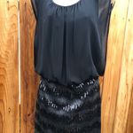 Guess DRESS Elegant Black Sequin Skirt Size 6 Photo 2
