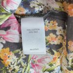 J. Jill Cotton Silk Colorful Floral Semi Photo 4