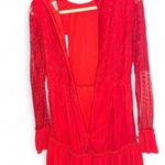 Hello Molly ❤️ Lace Ruffle Cocktail Dress - NWT, M Photo 5