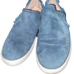 Kate Spade  women’s size 7 blue Lilly ruffle suede round toe slip on sneakers Photo 3