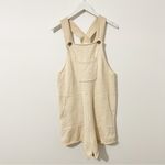 Bohme  Womens Scot Ecru Knit Shortalls Cream Overall Shorts Romper Jumper Small S Photo 1