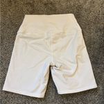 Alo Yoga  White Biker Shorts Photo 3