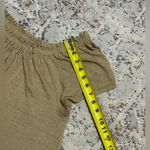 Philosophy  100% Linen Scoop Neck Peasant Top Blouse Size Large brown tan Photo 7