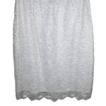 Sangria Women's 14 Blouson Pearl Gold Lined Lace Shirt Dress NEW White Photo 5