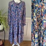 BeachLunchLounge Collection Long Sleeve Tiered 2-Piece Midi Dress Size M Boho Photo 2