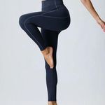 Berlook Activewear Navy High Waisted Leggings 24” Blue Size M Photo 0