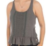 Hollister Vintage White Crochet Lace Peplum Tank Top Photo 1