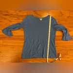 Talbots  Blue Women's 3/4 Sleeve Sweater Top Size M Photo 5