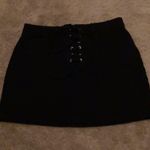 PacSun  black laceup denim skirt Photo 1