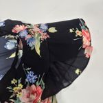 LPA  Button Up Midi Dress in Midnight Roses Small Photo 7