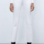 ZARA Mini Flare White Jeans Photo 0