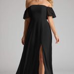 Azazie Sue Off the Shoulder Chiffon Dress Photo 0
