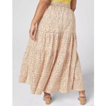 Lane Bryant  Tiered Floral Long Maxi Skirt Front Slit Boho Western Plus 18 20 New Photo 6