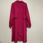 The Totes Coat Raspberry Pink Water Repellent Trench Coat Size 14 Photo 12