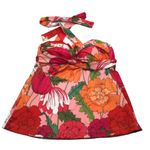 Trina Turk Swim Spa Collection Floral Sunny Bloom Halter Tankini Top Colorful 6 Photo 1