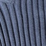 Sundance Navy Blue Ribbed V-Neck Sweater XS – Fitted Knit Top Y2K Minimalist Photo 8