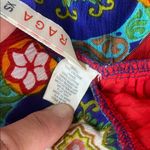 Raga  NWT Colorful cotton viscose lined Bohemian Skirt blue red green yellow XS Photo 2