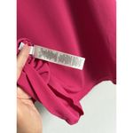 Chico's Women’s Size 2 (M) Cold Shoulder Button Front Top Blouse Raspberry Rush Photo 10