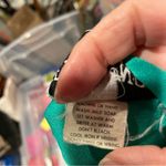 Vintage 70s Henry Singer flowy green polyester slinky pantsuit 2 piece set USA Photo 10