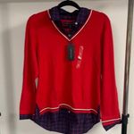 Tommy Hilfiger NWT  Red and Blue Shirt/Sweater Size M Photo 0
