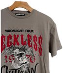 Charlotte Russe  Tee Shirt Womens S Gray Reckless Moonlight Tour Outlaw Tee NEW Photo 2