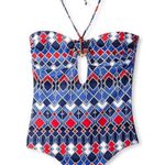 NWT OndadeMar deep Atlantic anchor swimsuit Sz XS Blue Photo 2