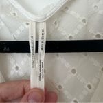 Anthropologie  Thames White Eyelit Cotton Mini Dress Long Sleeve Photo 10