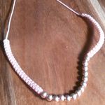 14K Rose Gold over Sterling Silver Boho Cord Bracelet Photo 7