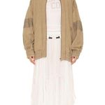 Free People  Lou Moto Zip Jacket in Olive Stone XS Photo 8