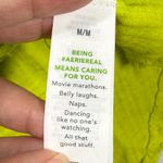 Aerie  Button Down Top Gauze Raw Hem Long‎ Sleeve Chartreuse Green Size M flaw Photo 6