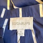 Sugar Lips  Blue and White Striped Blouse Photo 8