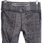 Athleta Womens Prisma Stride Leggings Pants Gray Black Mid Rise Pocket Mesh XS Photo 5