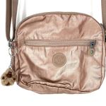 Kipling  Sabian Triple Compartment Crossbody Bag Purse Dusty Taupe Pink Photo 0