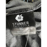 Stunner Yin Yang Panther Cosmic Force Long Sleeve Scoop Neck Top Size XL NWT Gray Photo 2