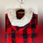 secret treasures  One Piece Hooded Lounge Wear Holiday Pajamas Red & Black Sz XS Photo 5