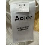 Acler Balloon Sleeve Sutherland Canary Check‎ Wrap Mini Dress Yellow US 10 $395 Photo 7