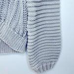 Free People Sweetheart Chunky Ribbed Knit Sweater in Tungsten Gray Size XS Photo 9