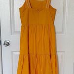 J.Crew Saffron Embroidered Scallop Yellow Midi Dress - 2 Photo 6