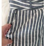 Lydelle Tie Waist Lightweight Striped Beachy Cotton Straight Leg Ankle SZ M Photo 8