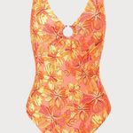 Berlook Orange Floral Cut Out One Photo 5