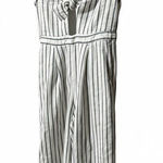 Everly  Women's Striped Knot‎ Front Jumpsuit Sleeveless Casual Comfy - Medium Photo 0