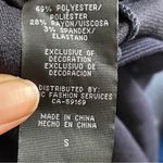 Mario Serrani  | Navy Blue Ribbed Bodycon Dress Sz S Photo 5