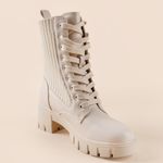 Qupid  Renley Lace Up Combat Boots Photo 6