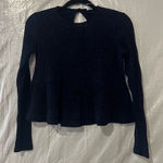 Kimchi Blue  Navy Sparkle Babydoll Sweater Size XS Photo 0