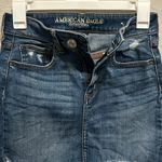 American Eagle  Hi-Rise Super Stretch Distressed Jean Skirt Size 2 Photo 2