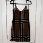 Plaid London Mini Dress Brown Size L Photo 1