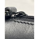 Gucci Black Nylon Leather Sherry Line Baguette Shoulder Bag Italy Vintage Y2K Photo 6