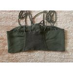 Current Mood green lace up crop top strappy corset style sexy party club XS Photo 1