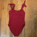 ANDIE  Mandalay One‎ Piece Swimsuit Crimson Red size S NWT Photo 2