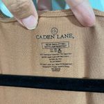 Caden Lane Maternity Postpartum Breast Feeding Bamboo Short Sleeve Wrap Dress Brown Size M Photo 6